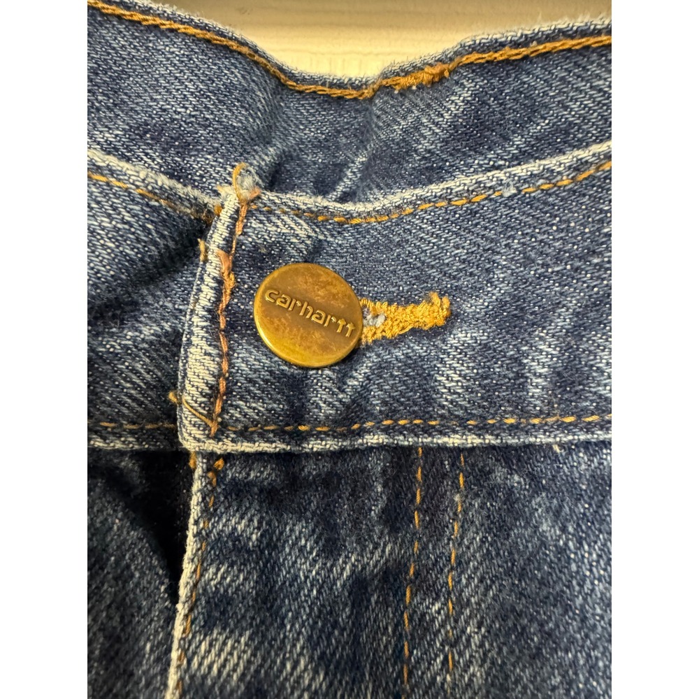 Carhartt FR Flame Resistant Work Jeans Mens 40x32 Medium Wash Denim CAT 2 NFPA - Picture 2 of 8